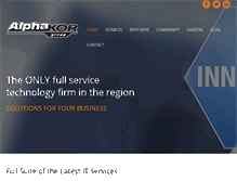 Tablet Screenshot of alphakor.com